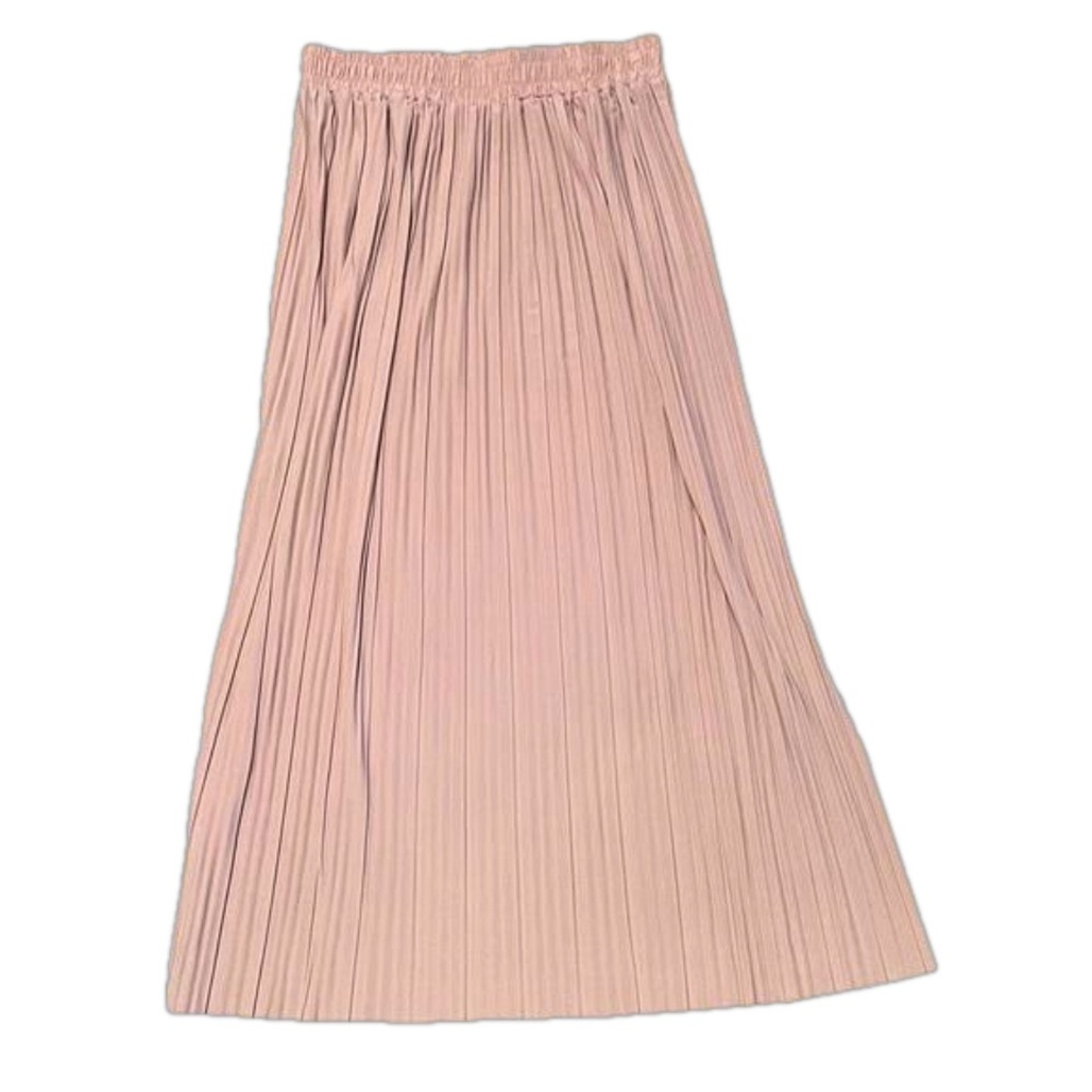 Jon & Anna Pleated Maxi Skirt in Blush Pink Very Slimming Like New!